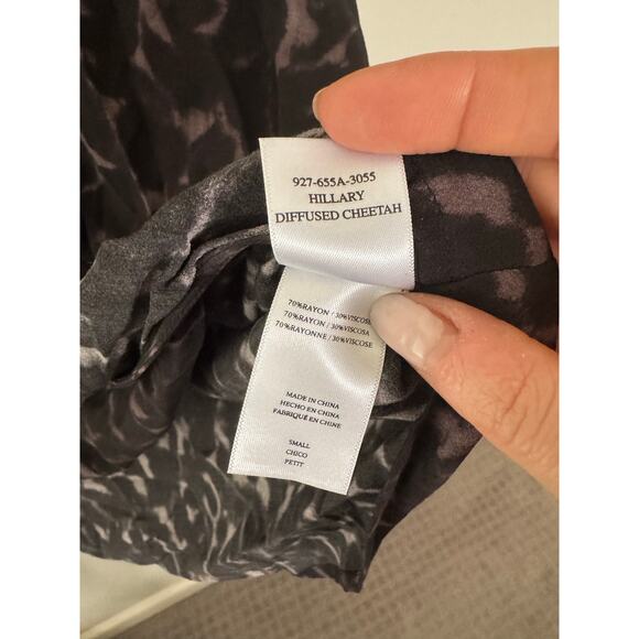 NWOT Women’s Rails Hillary Top In Diffused Cheetah SZ S - Picture 5 of 6